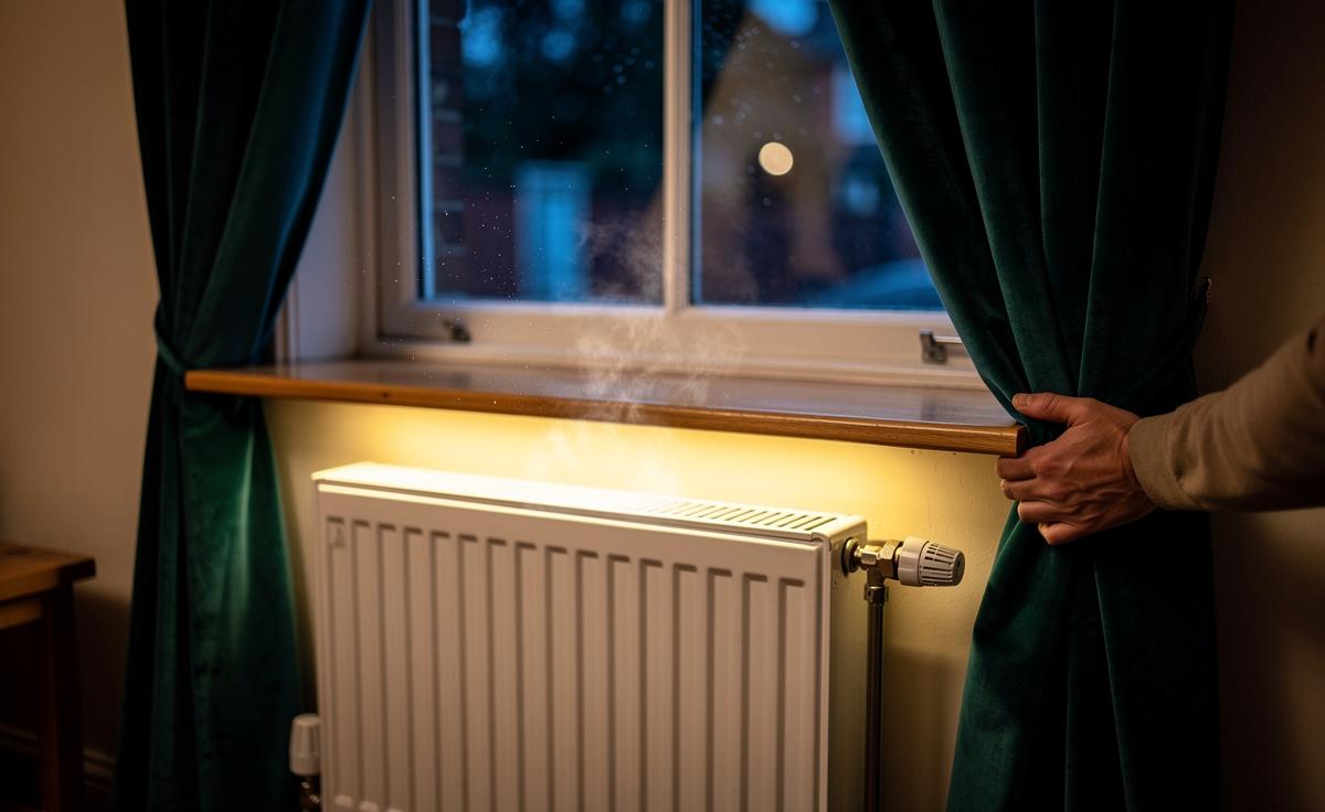 Radiator rethink that heats your room: how adjusting curtains redistributes warmth